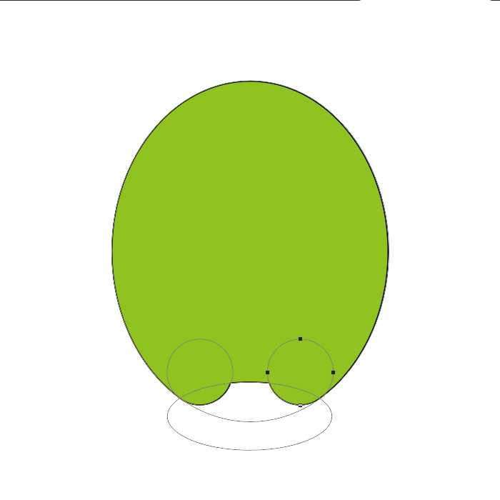 Photoshop巧用布尔运算绘制可爱的绿色小怪兽