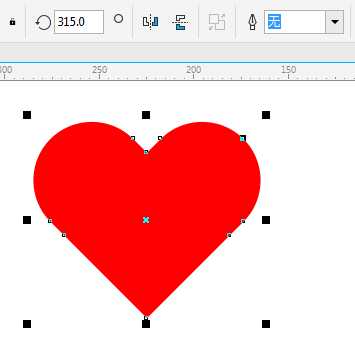 CDR用多种方法绘制标准心形图