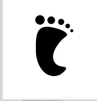 Fireworks怎么画大脚图标?