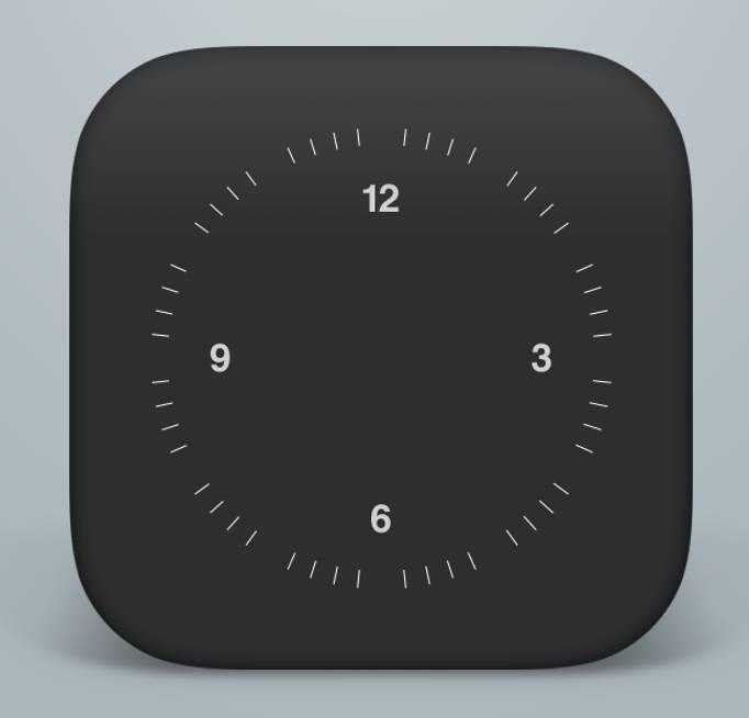 ps怎样设计一个简洁大方的时钟图标?