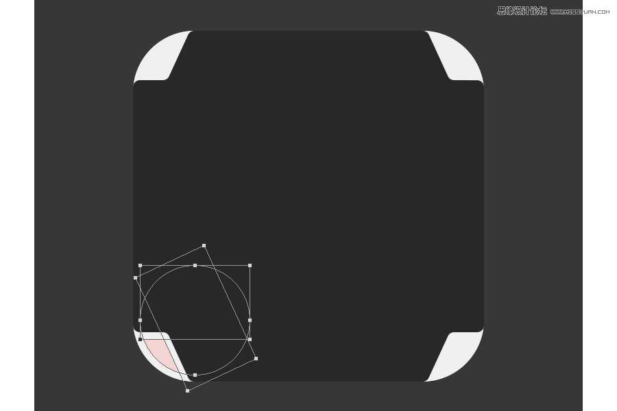 Photoshop绘制扁平化风格索尼PSP游戏机图标教程