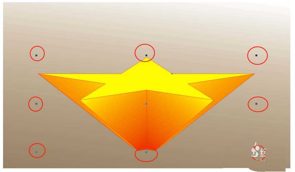 CDR怎么制作立体拉伸的五角星?