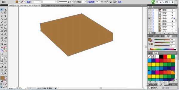 ai怎么设计2.5d小板凳素材?