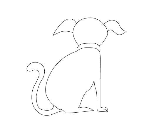AI怎么绘制简笔画的斑点狗?
