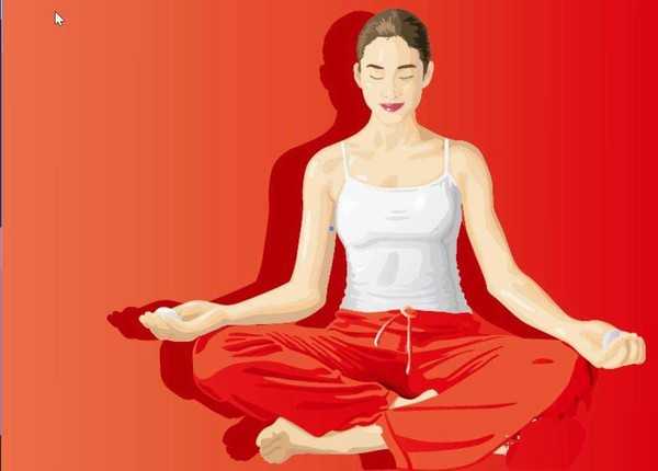 ai怎么绘制做瑜伽的女孩插画?