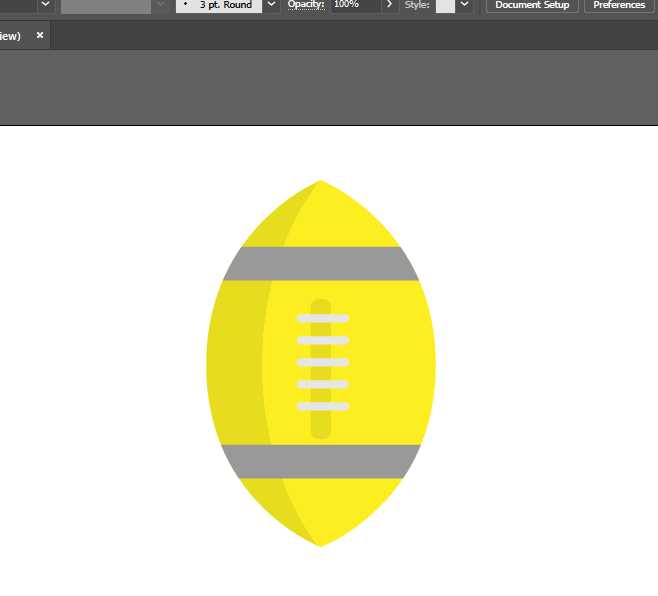 ai怎么绘制英式橄榄球图标?