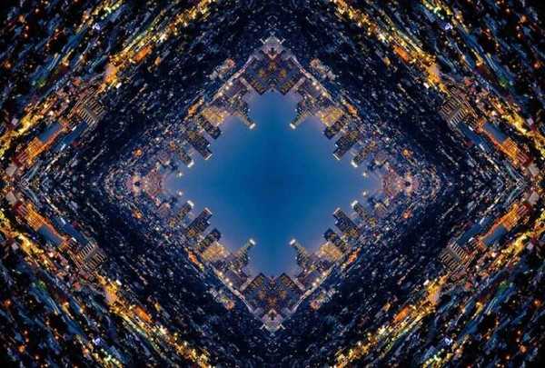 PS创意制作多层空间层叠效果图片