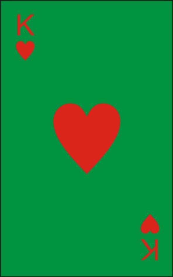 cdr怎么设计扑克牌中的红桃K?