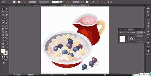 ai怎么设计米饭套餐素材? ai绘制早餐图片的教程