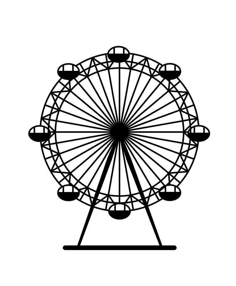ai怎么画摩天轮? ai手绘摩天轮图形的教程