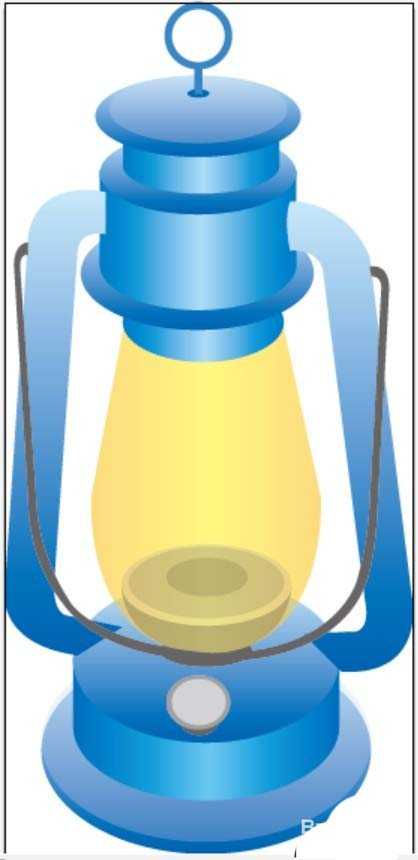 ai怎么画神灯图形? ai绘制煤油灯图标的教程