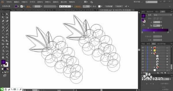 ai怎么设计三维立体的葡萄? ai葡萄矢量图的画法