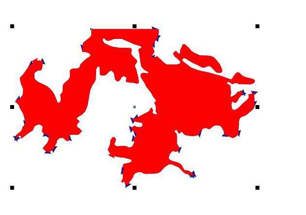 cdr地质图怎么使用曲线快速闭合填充?