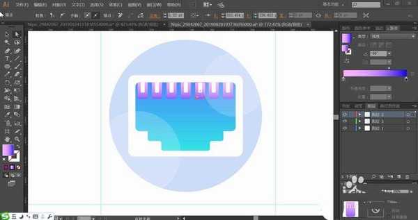ai怎么设计电脑蓝屏或者局域网的图标?