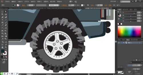 ai怎么设计越野车矢量图 ai越野车的画法