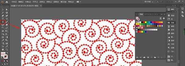 AI怎么绘制规律的螺旋线背景图? ai螺旋背景的绘制方法