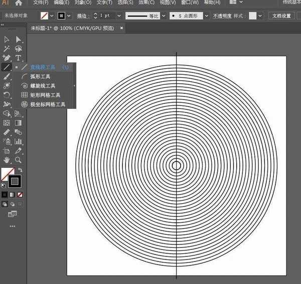 ai怎么设计线性环形漩涡效果? ai漩涡矢量图的做法