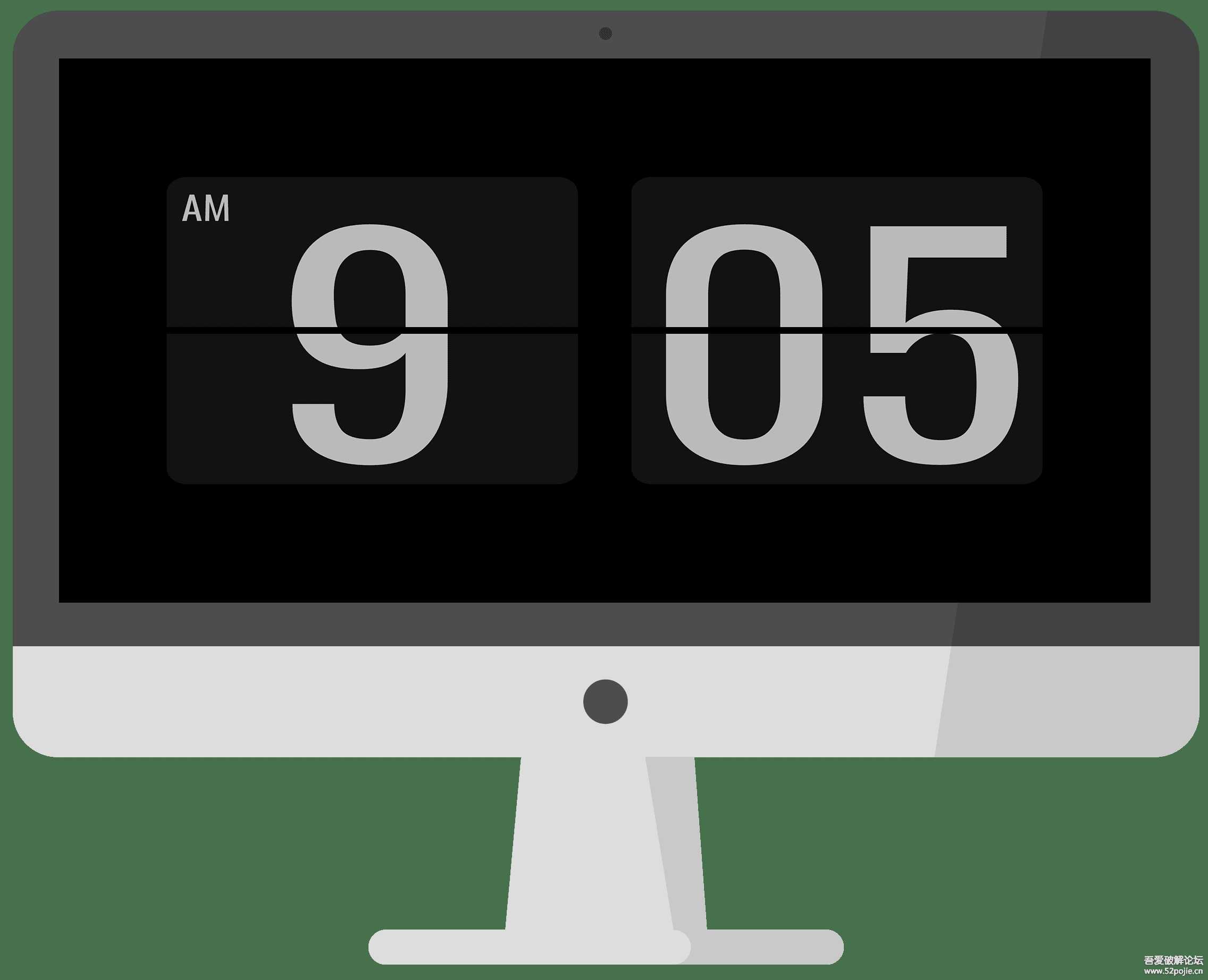 一款极简风格的时钟屏保-优效V1.0.0.4